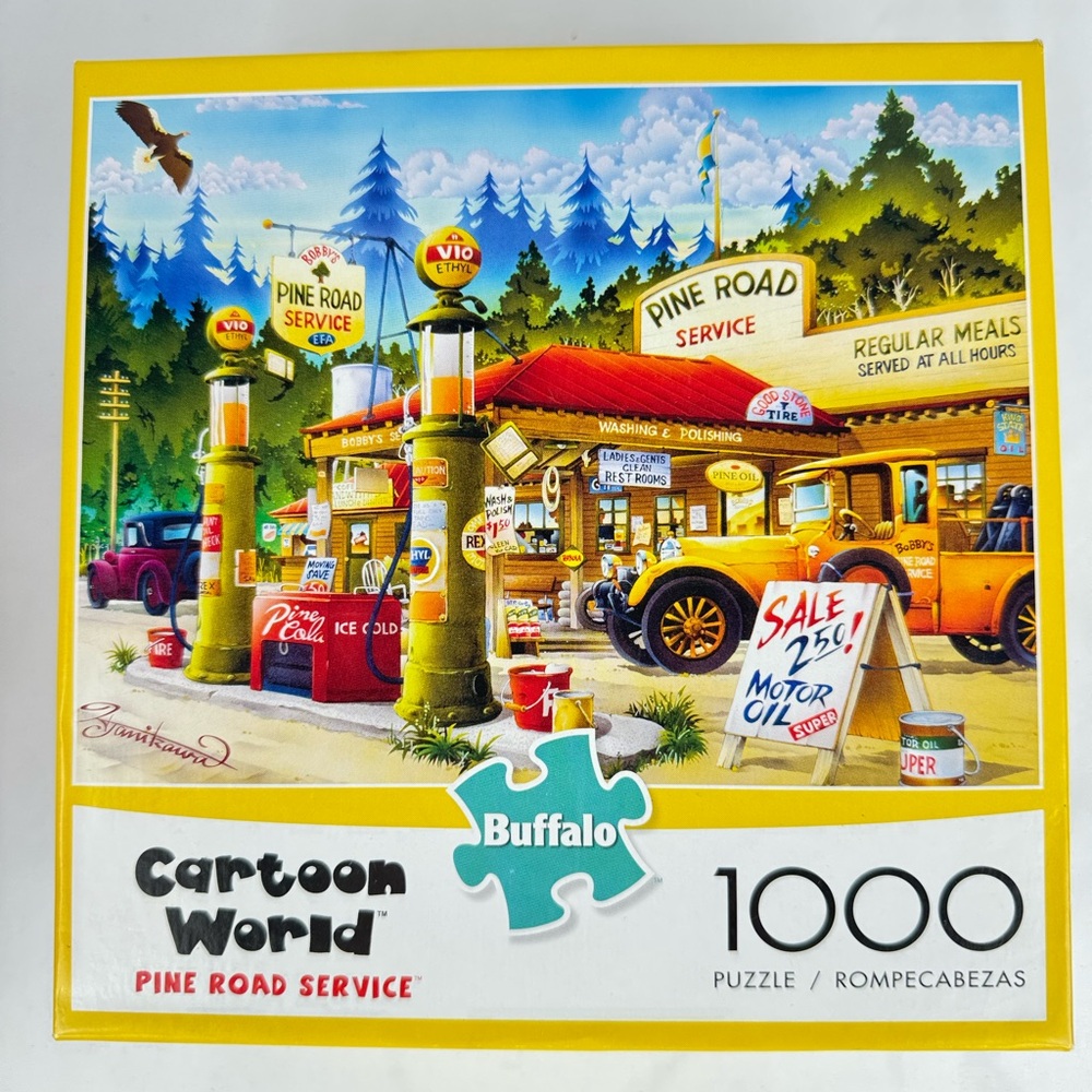 Buffalo Games Cartoon World “Pine Road Service” 1000 Piece Puzzle
